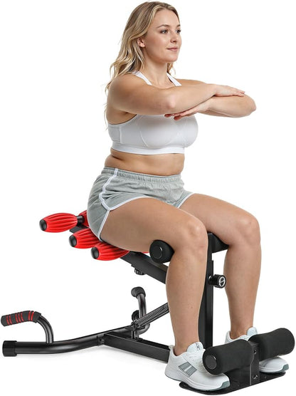 MERACH Deep Squat Machine for Women, Adjustable Glutes Trainer Machine, Core & Leg Exercise, Push Up Board Workout Equipment at Home Gym