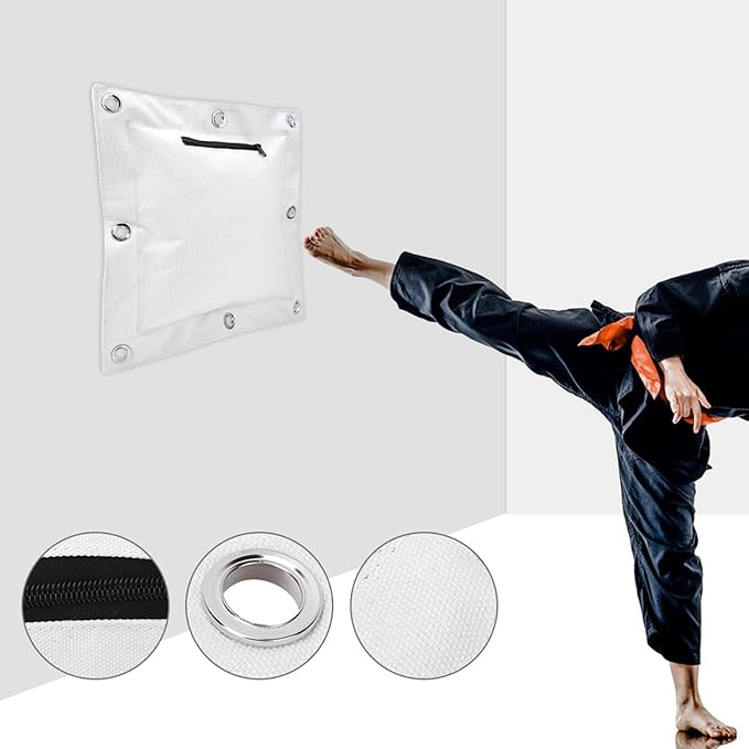 Punch Bag, Boxing Sand Bag, Wing Chun Wall Canvas Punch Empty Sand Bags Target with Zipper for Boxing Muay Thai