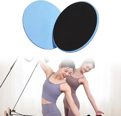 2Pcs Core Sliders Double Sided Gliding Discs Portable Full Body Workout Equipment for Gym Pilates Training Abdominal