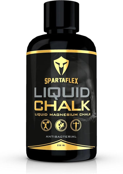 SpartaFlex 250ml Pro Liquid Chalk for Weightlifting Chalk, Rock Climbing, Gymnastics, Lifting Chalk, Hand Chalk for Weight Lifting, Gym Chalk for Powerlifting, Liquid Grip Liquid Chalk Climbing