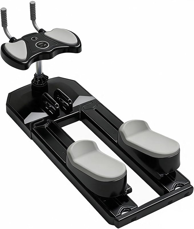 6-in-1 Crawling Training Machine,Back Stretcher Pro Spine Trainer,for Spinal Decompression & Lower Back Pain Relief, Waist Ab Twist Core Workout Equipment for Home Gym Black