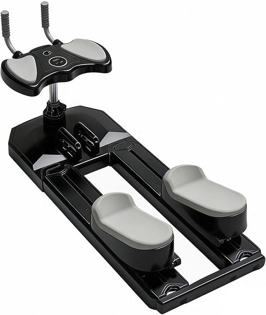 6-in-1 Crawling Training Machine,Back Stretcher Pro Spine Trainer,for Spinal Decompression & Lower Back Pain Relief, Waist Ab Twist Core Workout Equipment for Home Gym Black