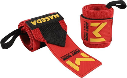 Pro-Grade Weightlifting Wrist Wraps (24") for Gym, Strength Training, and Powerlifting(1 Pair) - Heavy-Duty Thumb Loop Straps for Maximum Wrist Support in Bodybuilding & Fitness (Men & Women)