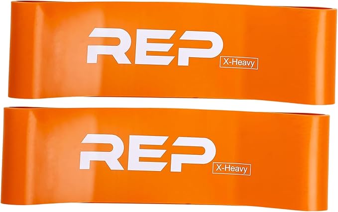REP Fitness Short Resistance Bands for Strength and Conditioning. Multiple Resistance Levels Available from 5-230lbs. Sold as a Pair. 12" Length.