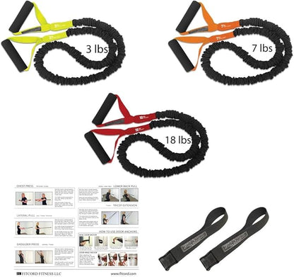 Home Gym Kit - Exercise Bundle for at-Home Strength Training, Muscle Building & Toning Workouts - Isotonic & Isokinetic Activities for Strengthening - Rehabilitation Equipment Set