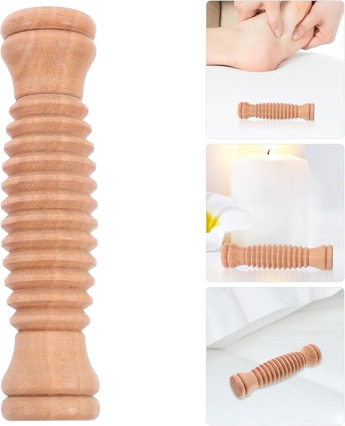 Wooden Massage Roller Stick,Anti Wood Roller Masssager Manuel en Fascia Massage Roller Body Sculpting Tools Body