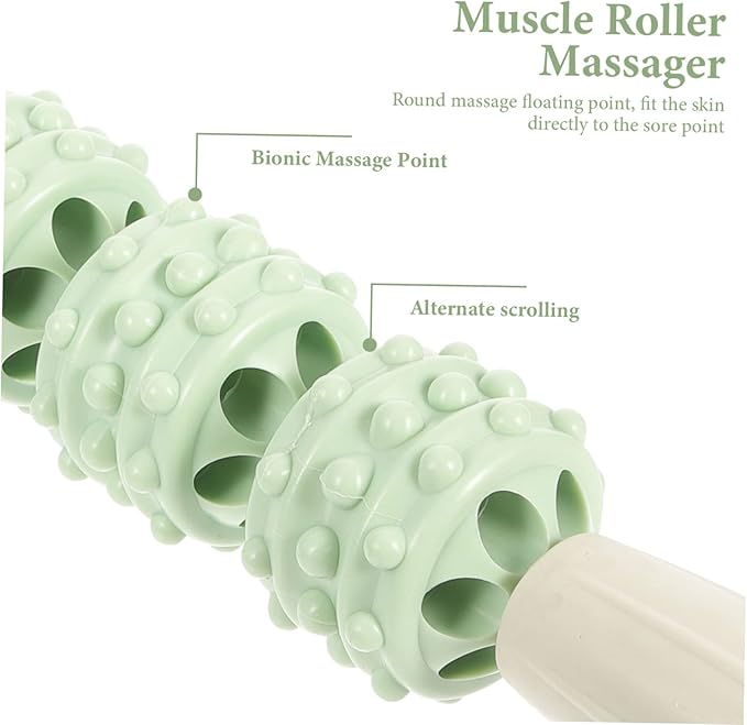 Massage Deep Tissue Massage Tools Manual Massager Roller Muscle Massage Roller Yoga Massage Sticks Roller Massage Tools Muscle Roller Stick Hand Tools Fitness Pp Multifunction