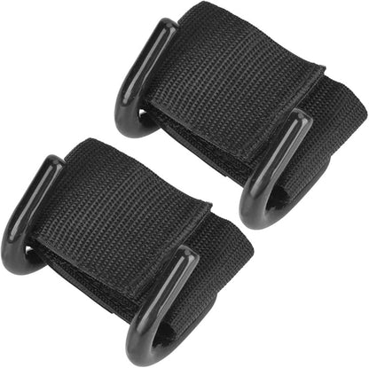 2Pcs Weight Lifting Hooks with Wrist Support, Fitness Training Grips Straps for Barbell Dumbbell Exercises, Multi - Layer Ribbon Design Steel Gym Equipment for Men and