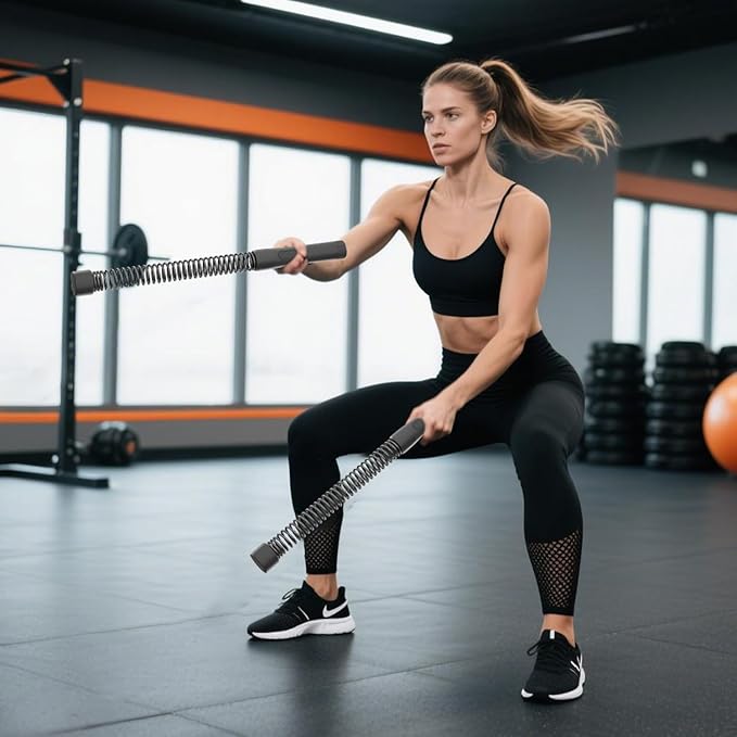 Cordless Ropeless Battle Ropes for Home Gym – Portable Weighted Workout Rope for HIIT, Cardio & Strength Training, Low-Impact Full Body Exercise Equipment for Men & Women