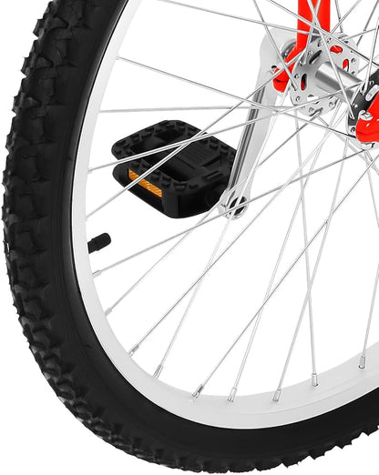 16/24 Inch Wheel Unicycle with Steel Rim, Unicycle Electric Wheel Skidproof Mountain Tire Cycling Sports Exercise with Adjustable Seat, Adults Kids Outdoor Sports Fitness Exercise Tool