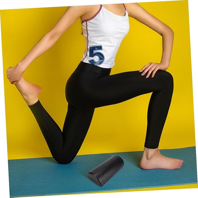 Happyyami 2pcs Semicircular Epp Yoga Roller Massage Column for Muscle Therapy and Fitness, Pressure Point Foam Roller for Deep Tissue Massage and Exercise