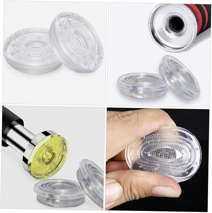 2 Pairs Transparent Doorway Pull Up Bar End Pads Non Slip Rubber Protectors for Home Gym Easy Install Exercise Equipment Efficient Indoor Strength Training