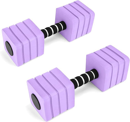 Aquatic Exercise Dumbbells, 2PCS Foam Water Weights, Aerobic Exercise Fitness Equipment Dumbbell, Dumbbells Set for Water Aerobics Weight Loss, Pool Fitness, Underwater Exercise