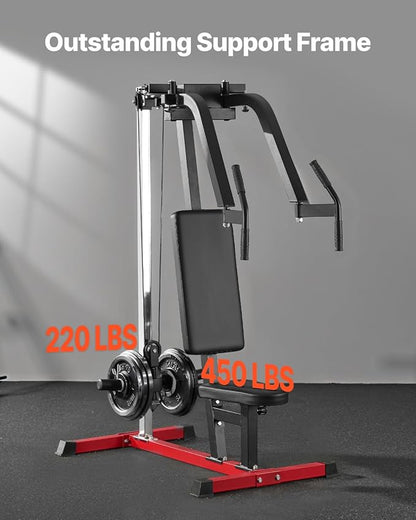VEVOR Chest Press Machine, Bench Press Set, Adjustable Flat Incline Bench with Independent Converging Arms, Upper Chest Equipment, Fitness Home Gym Equipment Chest