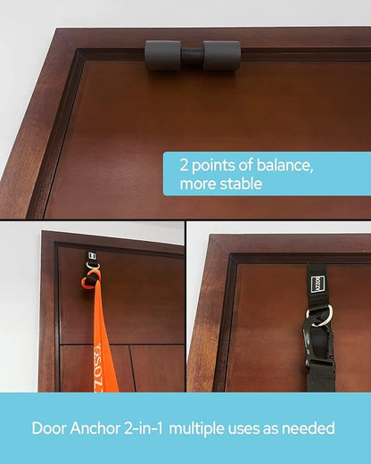 Sozzy Door Anchor for Resistance Bands, Extra Large, Heavy Duty with Solid Nylon Core, Great for Closed Loop Bands, Physical Therapy, Home Workout Equipment