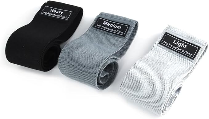 Edemsport Booty Bands Set of 3 – Fabric Resistance Bands for Glutes & Legs – Non-Slip, Durable, 3 Levels – Home, Gym & Yoga Workouts