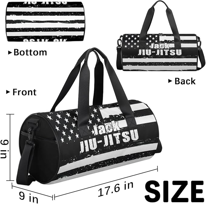 Personalized-Martial-Arts-Gear-Bag for Karate Teakwondo, Custom Jiujitsu Bag for Boys, Karate Teakwondo Bag for Gear Waterproof Lightweight Large USA