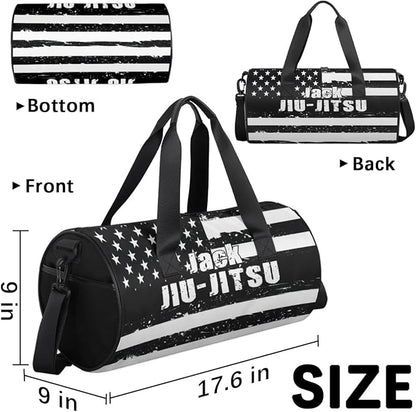 Personalized-Martial-Arts-Gear-Bag for Karate Teakwondo, Custom Jiujitsu Bag for Boys, Karate Teakwondo Bag for Gear Waterproof Lightweight Large USA