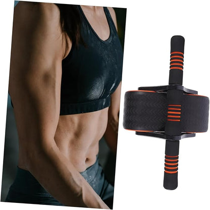 Ab Roller Wheel with Knee Pad for Home Gym Triangular Stable Support Abdominal Trainer Wheel for Core Workout Suitable for Men and Women Beginners and Experts Upper Body Exercise