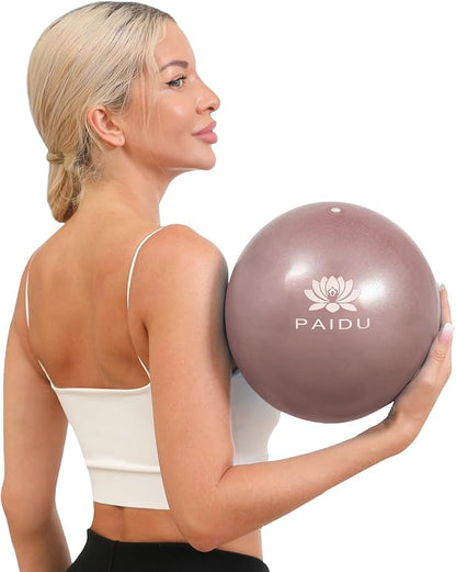 Pilates Ball 10-inch Core, Anti-Explosion and Anti-Slip Mini Yoga Balls, Suitable for Pilates, Yoga, Core Training, Physical Therapy, Balance, Stability, Stretching Exercises
