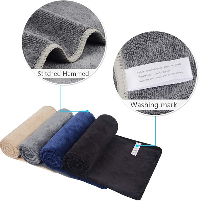 VIVOTE Microfiber Gym Towels Sports Sweat Towel Super Absorbent Ultra Soft Multi-Purpose Man Women Fitness Workout Travel Camping Hiking Yoga 16 Inch X 32 Inch
