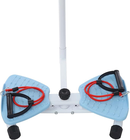 Waist Twister Machine Exercise, Adjustable Ab Twist Board Resistance Bands & Handrails, Ab Workout Machine for Home Gym, Core Strength Training Equipment with 330 lbs Weight Capacity