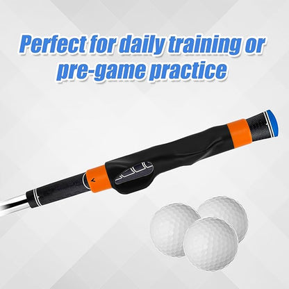 Golf Club Grip Trainer, Right Hand Lightweight Swing Trainer Golf Training Aid with Anti-Slip Wrist Support Accessories for Correct Hand Position & Grasp