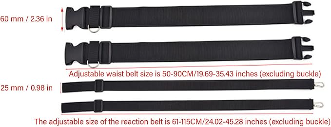 Topyond Soccer Training Belt, Speed and Agility Training Set, Athletic Gear Reaction Trainning Belt for Soccer Footwork Reaction, Includes Belt and Nylon Components, Unisex
