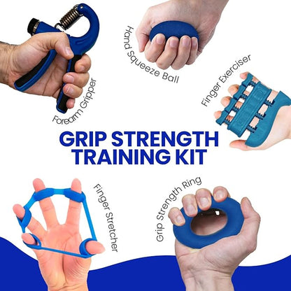 Power Twister Adjustable Arm Trainer (30–160 LB) + Hand Grip Rehabilitation Kit (5 PCS) – Portable Chest, Arm & Upper Body Strength Training Equipment for Men & Women