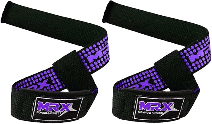 MRX Weight Lifting Bar Strap for Gym Workout Training Bodybuilding Deadlift Padded Straps Men/Women