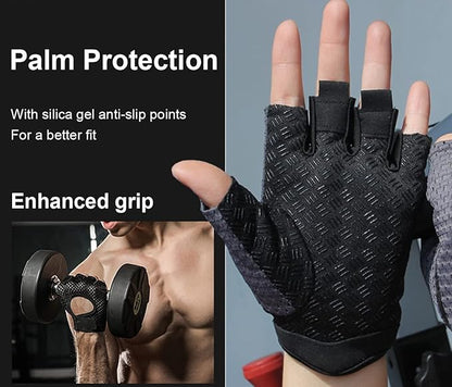 Gym Gloves Workout Gloves Women Men, Anti-Slip Breathable Gym Essentials Women for Weightlifting Cycling Training, Guantes para Gym Mujer