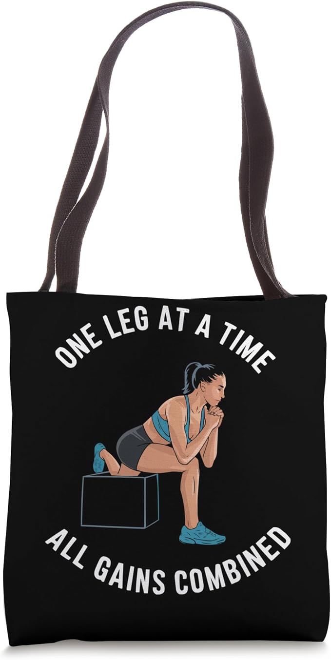 Bulgarian Squat Exercise Bodybuilding Fitness Workout Gym Tote Bag