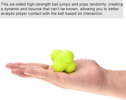 PATIKIL Bounce Reaction Balls Coordination Training Ball Agility Trainer TPR High Difficulty for Speed Reflex