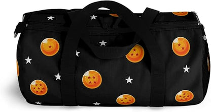 Anime Gym Bag for Women Men - Large Capacity Waterproof Workout Fitness Travel Sports Bags Fashion Street Camping ExpandaCLe Carry On Duffle Bag For Couple (Orange DBZ) PTY