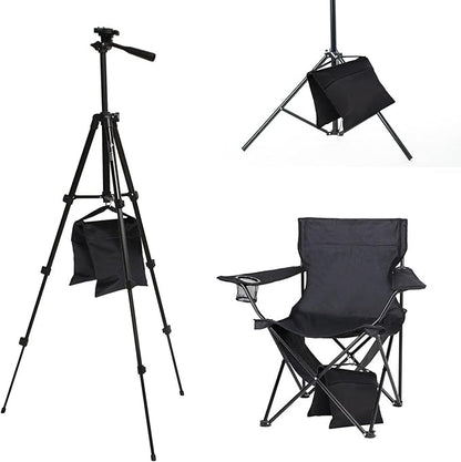 2 Pack Sand Bags, Black Sand Bags for Weight, Heavy Duty Sandbags for Umbrella Base, Photography Video Equipment, Light Tripod, Fishing Chair, Sports, Backdrop Stand, Camping, Tent
