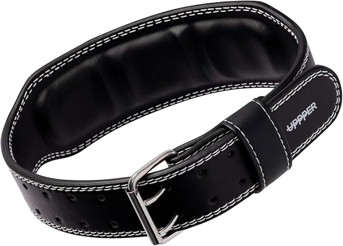 UPPPER Weight Lifting Belt - Double Prong 4” to 2.5” Tapered Premium Lifting Belt for Men and Women - Ultimate Back Support For Weightlifting and Powerlifting | Premium Fitness Gear
