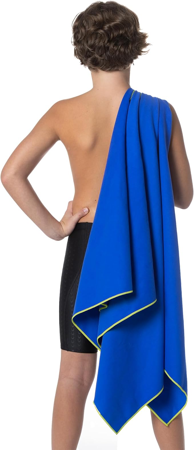 Flow Hydro Sport Towel - Microfiber Quick Dry Swimming Towels for Swim, Pool, Triathlon, and Other Water Sports in Medium, Extra Large, and Hooded Sizes (Blue, X-Large (72" x 40"))