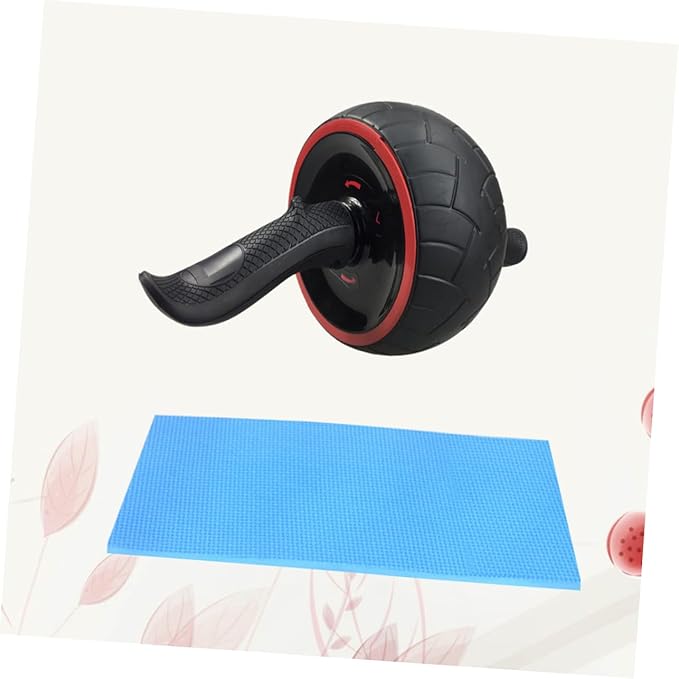 GANAZONO Rebound Abdominal Wheel Exercise Wheel Home Workout Training Equipment Rubber Ab Roller Knee Mat