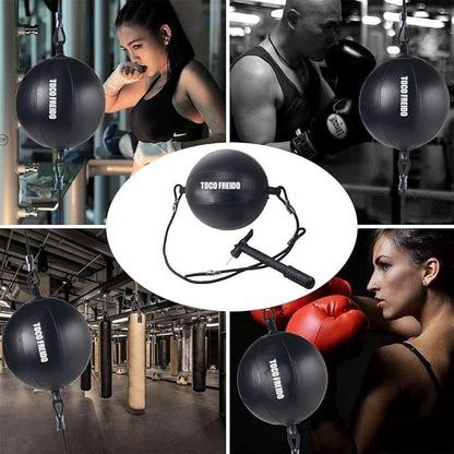 TOCO FREIDO Double End Punching Ball, Speed Bag with Difficulty Levels Boxing Reflex Ball with Headband, Perfect for Reaction, Agility, and Hand Eye Coordination Training