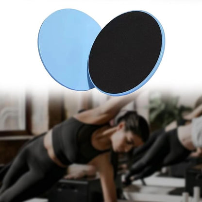 2Pcs Core Sliders Double Sided Gliding Discs Portable Full Body Workout Equipment for Gym Pilates Training Abdominal