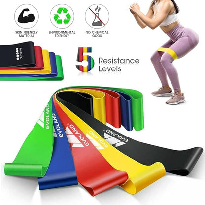 Resistance Bands Set (12pcs), Workout Bands with Handles, Door Anchor, Ankle Straps and Carry Bag, Exercise Bands for Shape Body and Home Workouts