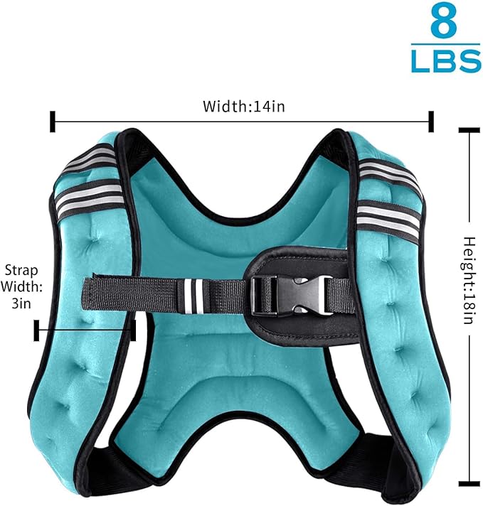 Henkelion Weighted Vest Weight Vest for Men Women Kids Weights Included, Body Weight Vests Adjustable for Running, Training Workout, Jogging, Walking