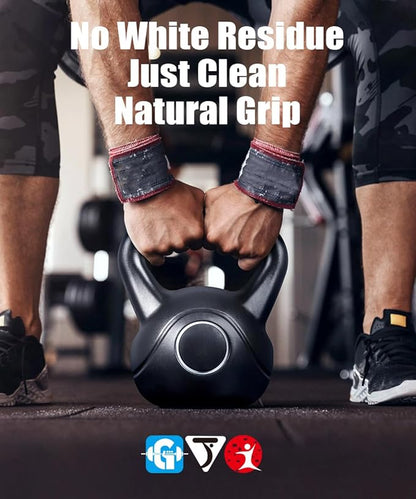 Hydrophobic Grip Enhancer, Advanced Sweat - Resistant Power Chalk for Climbing, Lifting, Gymnastics & Indoor Training, Boosts Grip & Friction