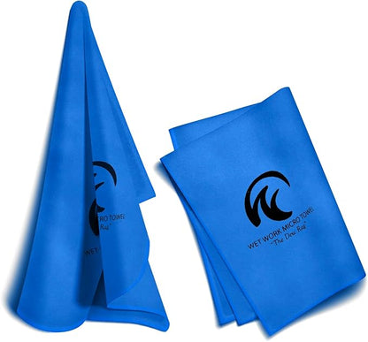 Wet Work Microfiber XL Bath Towels Oversized (60”x36”), Thin & Lightweight, Super Absorbent, Quick Dry, Ultra-Soft, Lint Free, Compact, Perfect for Pool, Bath Towels for Bathroom, Fast Drying Towel