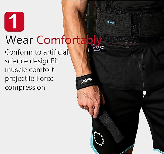 SKDK Lifting Straps Strength Training Women Bodybuilding, Lifting Straps Gym Deadlift, Deadlift Straps with Neoprene Padded Wrist, Non-Slip Silicone, for Weightlifting, Bodybuilding, Xfit, Strength