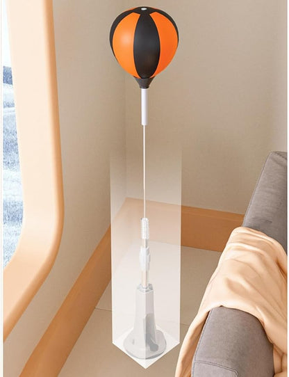 Boxing Reaction Ball Speed Reflex Training Punching Bag Freestanding Adjustable PU Leather Target Suitable for Fitness Equipment Home Adults