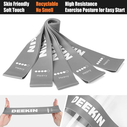 DEEKIN 20 Pcs Resistance Bands Bulk Loop Resistance Exercise Bands for Working Out Stretch Yoga Starter Set Elastic Exercise Fitness Band Equipment for Home Fitness, Gym, Yoga