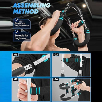 Twister Arm Trainer - Adjustable 3-Resistance Levels Chest,Arm,Shoulders,Backs,Inner Thigh Workout Equipment for Men&Women,Home Gym Strength Trainer with Anti,Fitness Equipment for Strength Training.