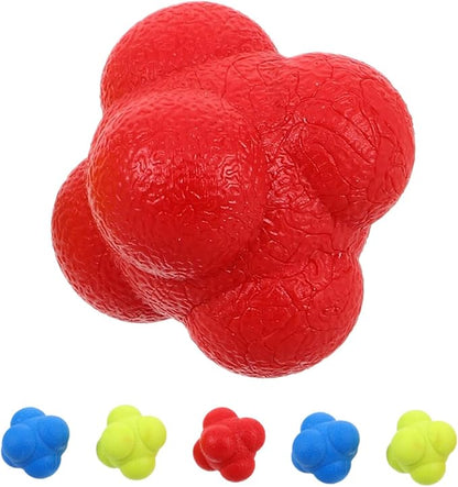 BESPORTBLE 6-Piece Hexagon Reflex Training Balls for Hand-Eye Coordination Agility and Reaction Speed for Kids Sports Practice and Fitness Training