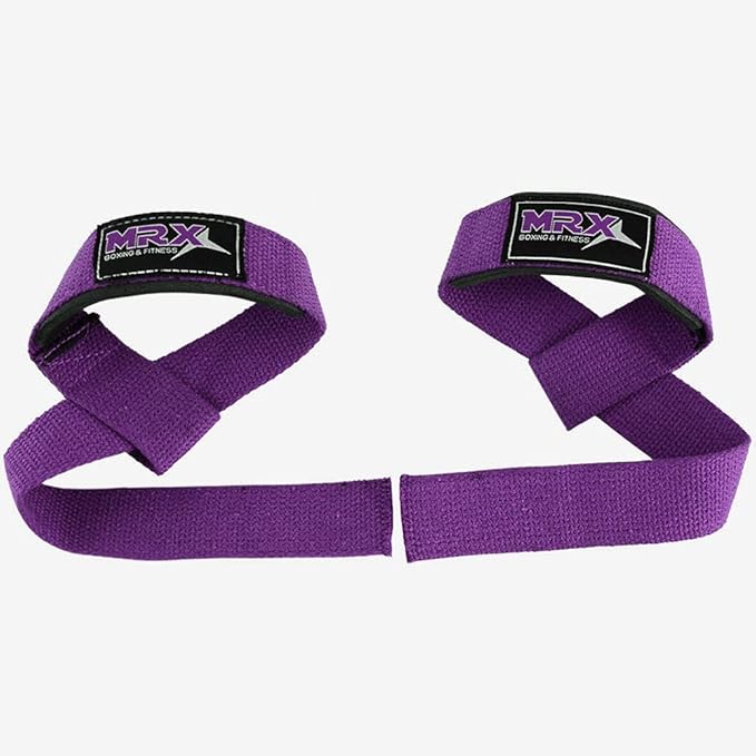 MRX Weight Lifting Bar Strap for Gym Workout Training Bodybuilding Deadlift Padded Straps Men/Women